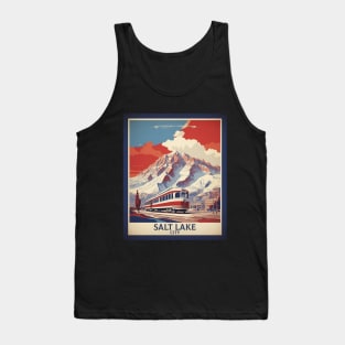 Salt Lake United States of America Tourism Vintage Poster Tank Top